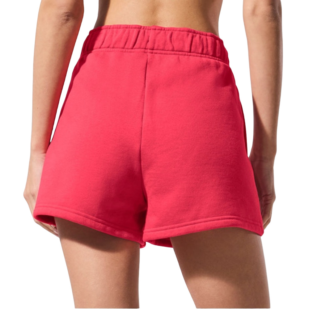 SAME DAY SHIP! NWT ALO YOGA AUTHENTIC YOGA CANDY RED ACCOLADE SHORTS match game - Picture 4 of 8